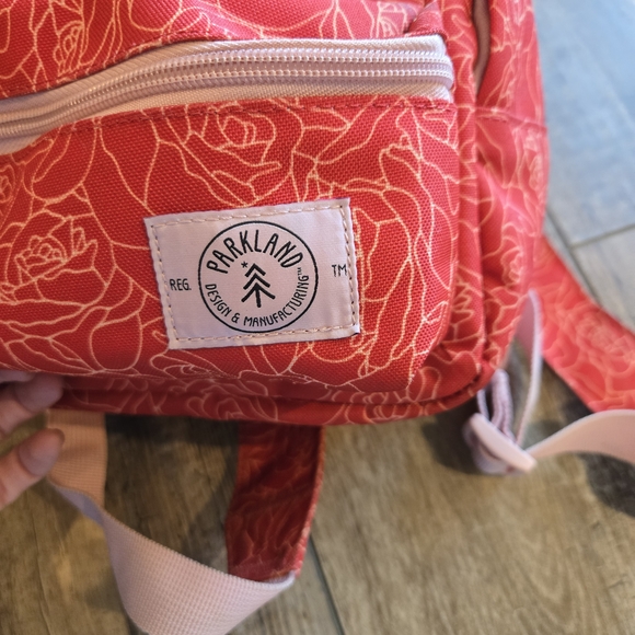 Red Floral Backpack - Picture 2 of 9